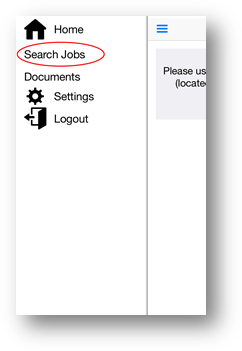 search jobs menu