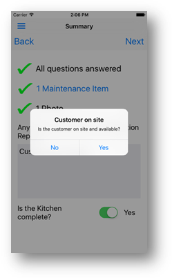 customer on site