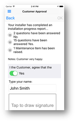 customer name