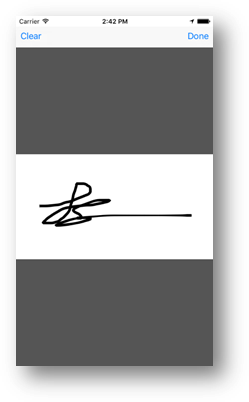 customer signature