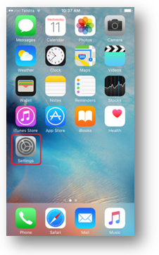 settings window
