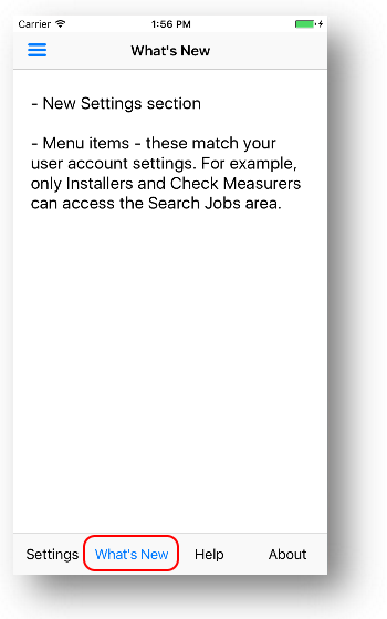 documents menu